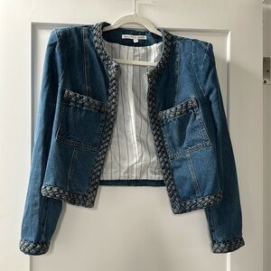Veronica Beard cropped denim blazer